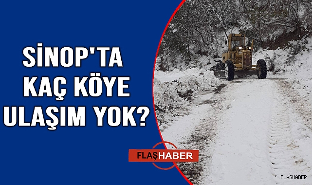İşte kapalı köy yolları!