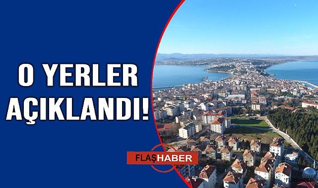 İşte Sinop'ta toplantı ve gösteri yürüyüş alanları