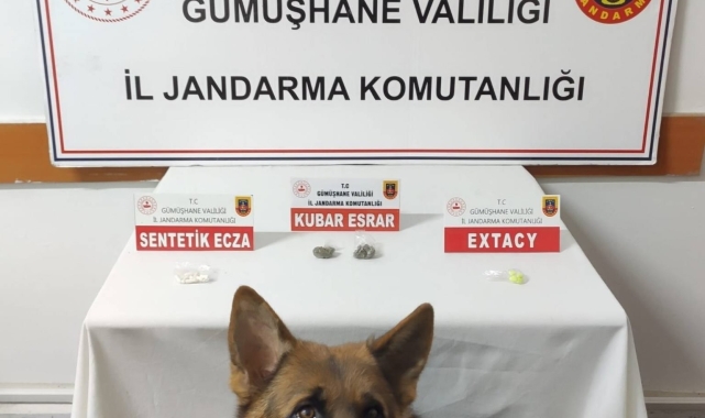 Jandarma, Rize&#039;den Gümüşhane&#039;ye uyuşturucu getirenleri yakaladı