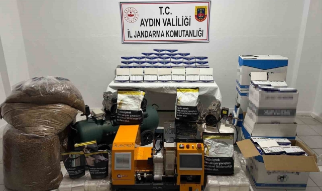 Jandarmadan sigara kaçakçılığı operasyonu: 1 milyon 900 bin TL değerinde malzeme ele geçirildi