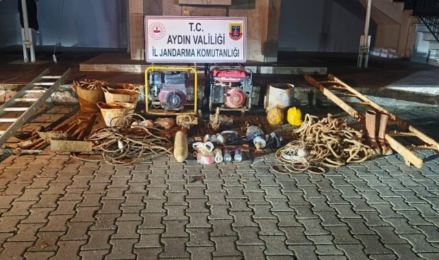 Kaçak kazı yapan 10 şüpheli jandarmaya takıldı