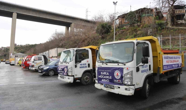 Kağıthane Belediyesi kar yağışına hazır