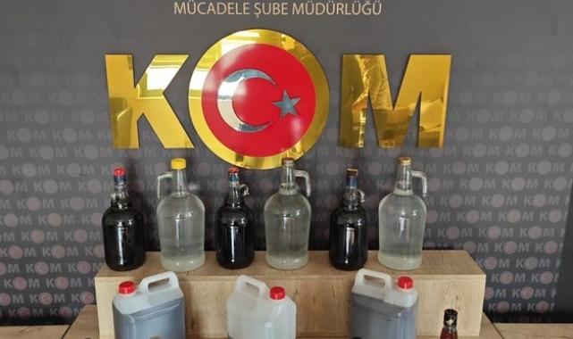 Kahramanmaraş'ta sahte içki operasyonu