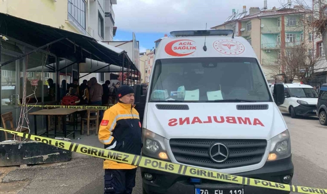 Karaman'da kıraathanede rahatsızlanan şahıs öldü