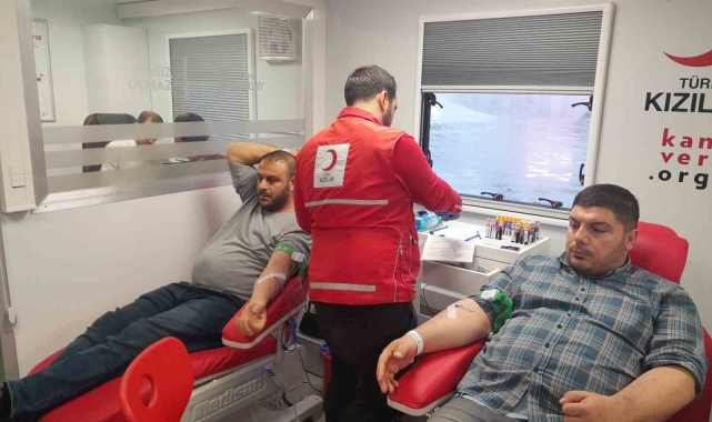 Karapınar&#039;da Kızılay tarafından kan bağışı kampanyası düzenlendi