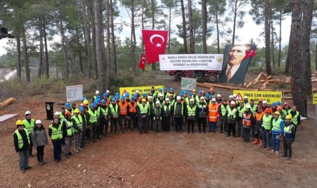 Kavaklıdere'de orman üretim tatbikatı gerçekleştirildi
