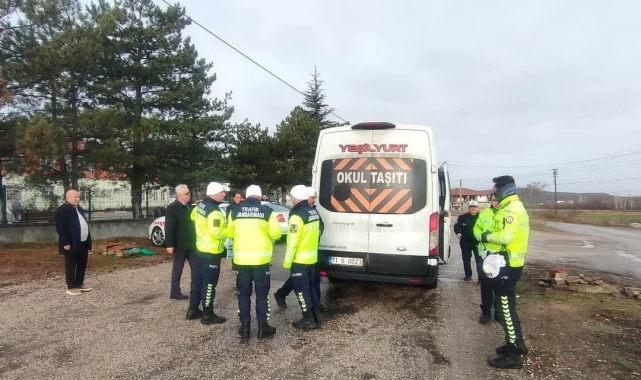Kırıkkale'de öğrenci servislerine denetim