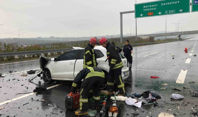 Kırkağaç'ta trafik kazası: 2 ölü