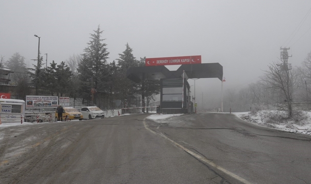 Kırklareli'nin yüksek kesimlerinde kar yağışı etkili oluyor