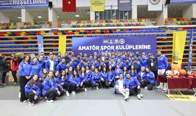 Konya Büyükşehir'den amatör spor kulüplerine 16 milyon liralık malzeme desteği