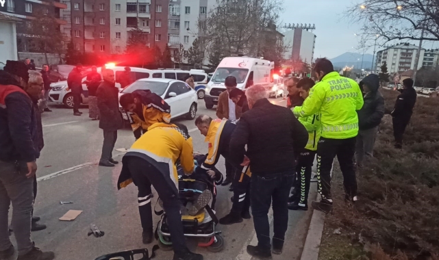 Konya'da motosiklet ile otomobil çarpıştı: 1 yaralı