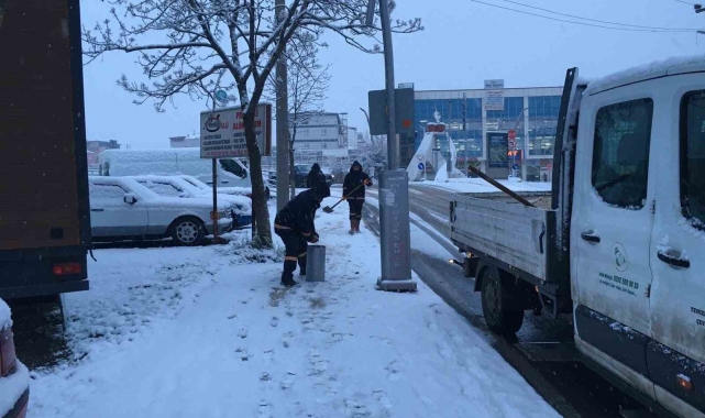 Körfez'de kar mesaisi