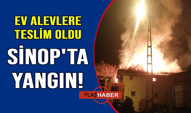 Köy evinde çıkan yangın büyük panik yaşattı
