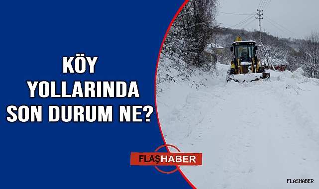 Köy yollarında karla mücadele çalışmaları sürüyor