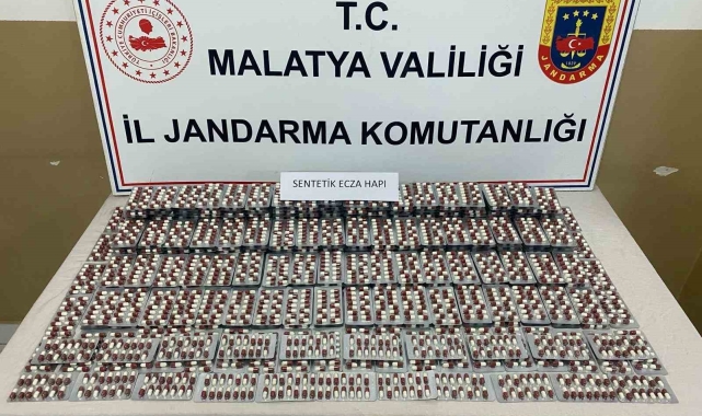 Malatya'da 5 bin 469 sentetik hap ele geçirildi