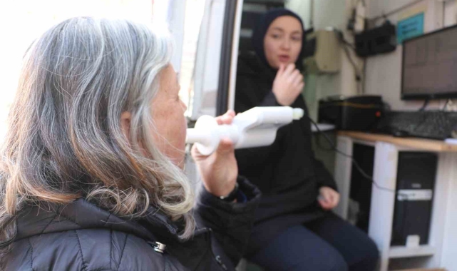 Manisalılara solunum testi yapıldı