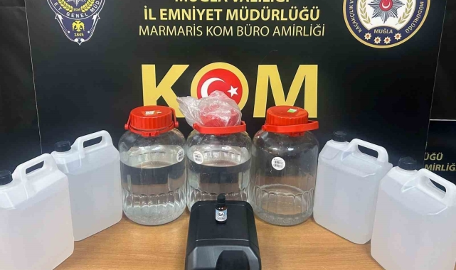 Marmaris ve Bodrum'da sahte alkol operasyonu