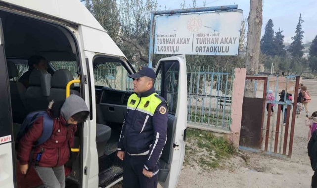 Mersin'de okul servis araçları denetleniyor