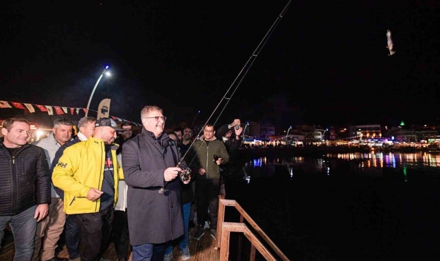 Mordoğan'da balık avı heyecanı