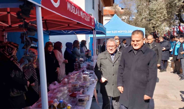 Muğla'da Kahramanmaraş depremlerinin ikinci yılında hayır çarşısı açıldı