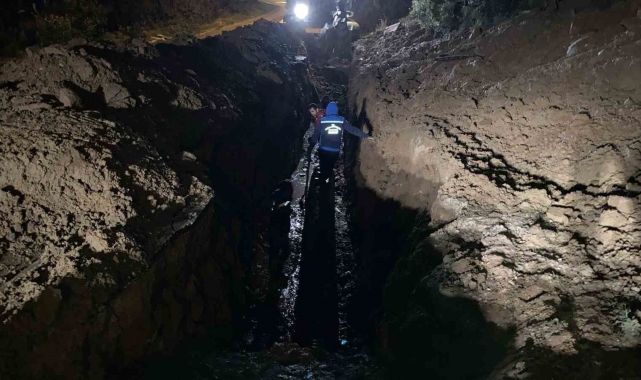 MUSKİ, Bodrum'da 14 saatte kanalizasyon hattı yeniledi