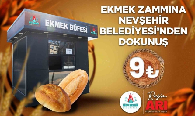 Nevşehir'de halk ekmek 9 lira