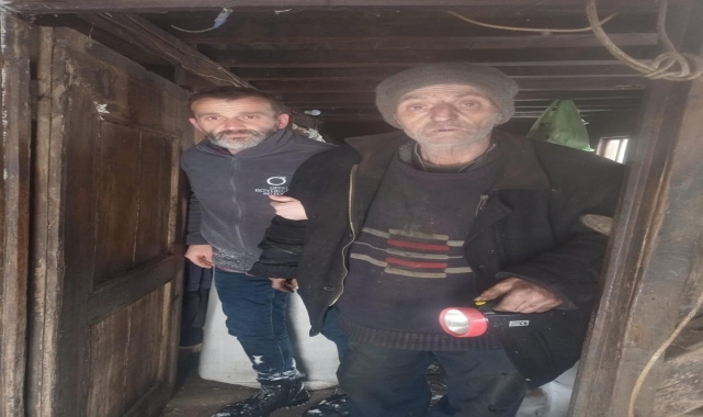 Ordu'da 2 gündür haber alınmayan yaşlı adama ekipler ulaştı