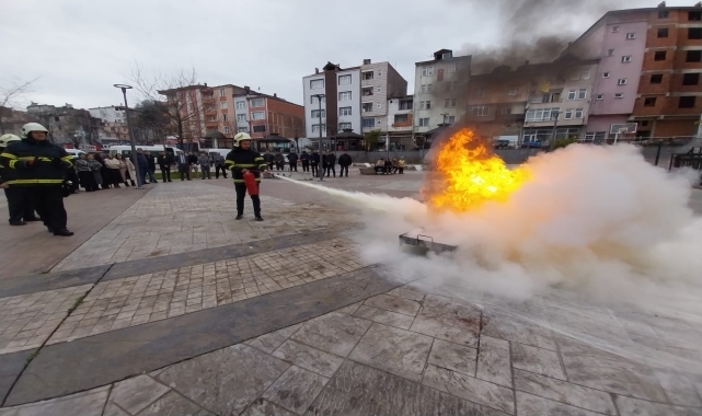 Ordu'da kamu çalışanlarına yangın eğitimi verildi