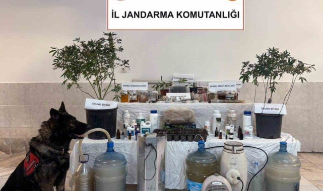 Ortaca'da uyuşturucu üretim düzeneği ele geçirildi