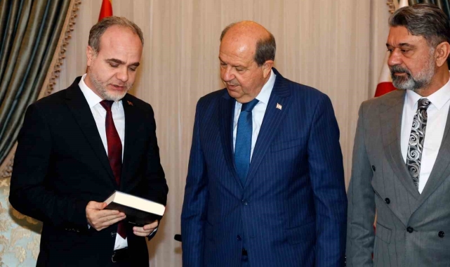 Rektör Uslu'dan KKTC Cumhurbaşkanı Ersin Tatar'a Ziyaret