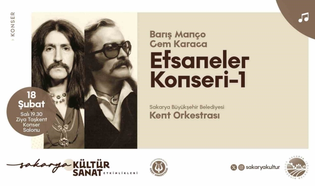 Sakarya'da vatandaşlara konser dolu akşam