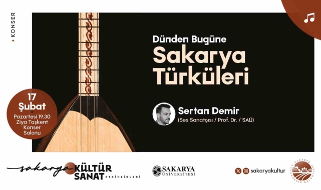 Sakarya'nın kültürü türkülerle hayat bulacak