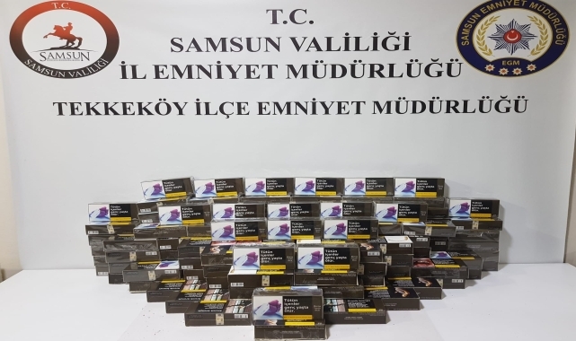 Samsun'da 20 bin adet doldurulmuş makaron ele geçirildi