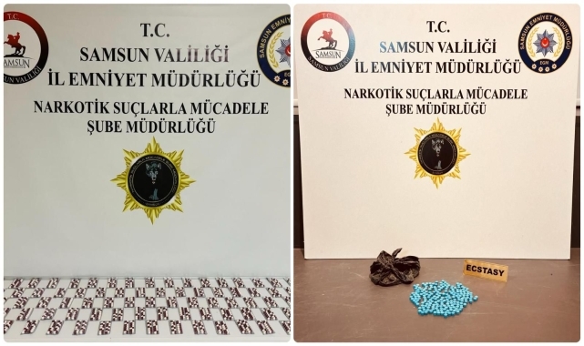 Samsun'da uyuşturucu operasyonunda 2 kişi gözaltına alındı
