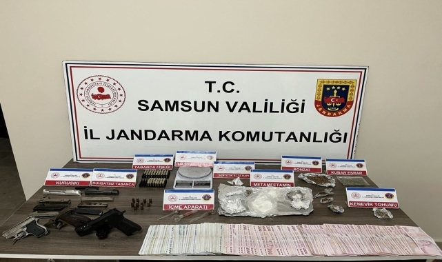 Samsun'da uyuşturucu operasyonunda 4 şüpheli yakalandı