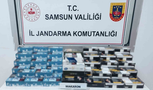 Samsun'da 28 bin bandrolsüz makaron ele geçirildi