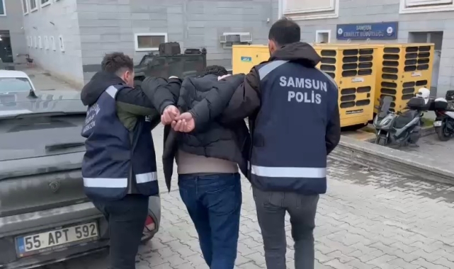 Samsun'da 32 yıl hapis cezasıyla aranan şahıs yakalandı