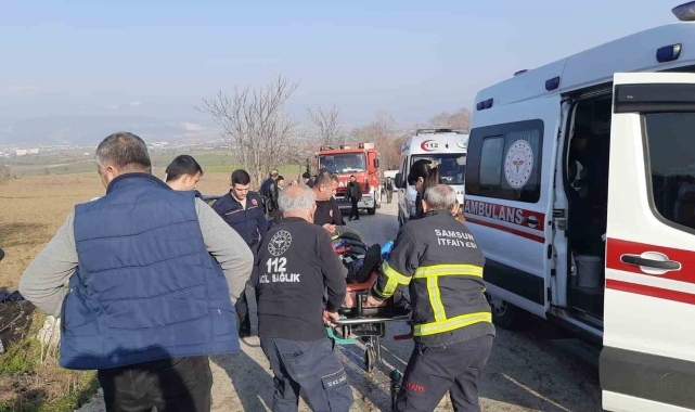 Samsun'da iki otomobil çarpıştı: 10 yaralı
