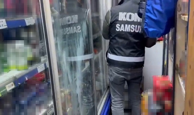 Samsun'da sahte içki operasyonu