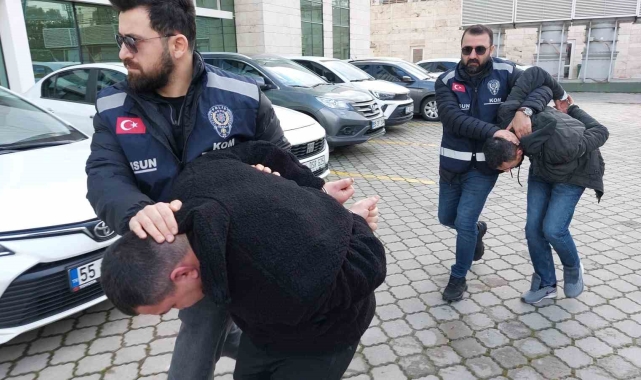 Samsun'da silah operasyonunda yakalanan 2 kişi tutuklandı