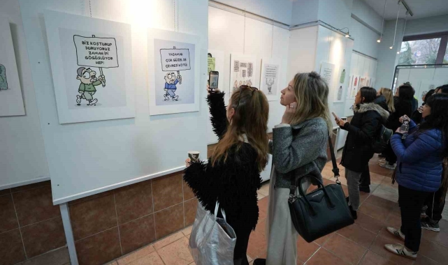 Sanat Şehri Denizli'de karikatür sergisi