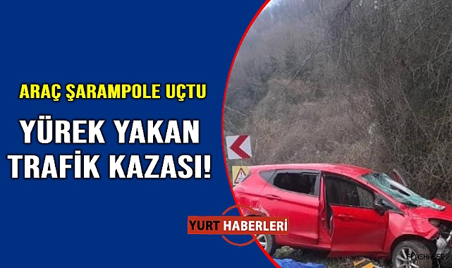 Şarampole devrilen otomobilin sürücüsü hayatını kaybetti