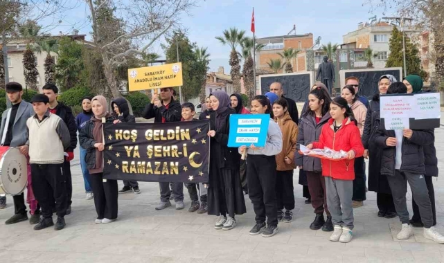 Sarayköylü minikler Ramazan ayını coşkuyla karşıladı