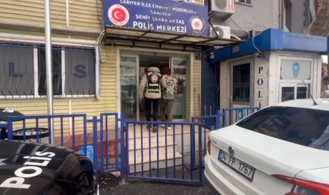 Sarıyer'de akrobatik hareketler yapan motosikletli kamerada