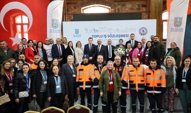Silivri Belediyesi Toplu İş Sözleşmesi İmza Töreni gerçekleştirdi