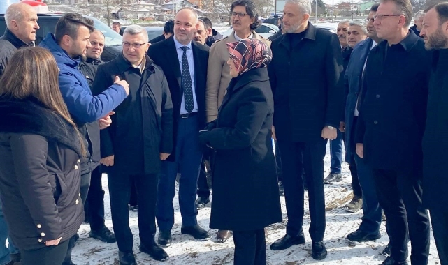 Simav'da 300 kişilik öğrenci yurdu inşaat alanında inceleme