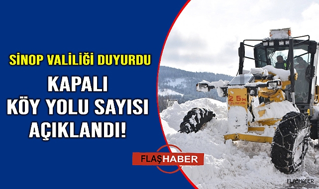 Sinop’ta açılan köy yolu sayısı açıklandı