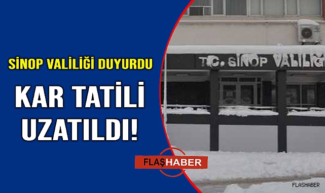 Sinop'ta eğitime kar tatili