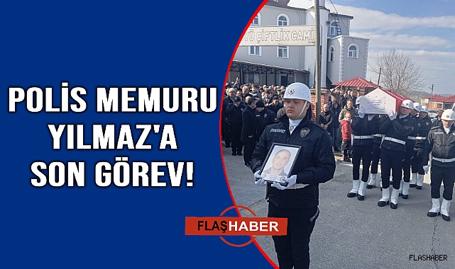 Sinop'ta görev yaparken vefat eden polis memuru son yolculuğuna uğurlandı