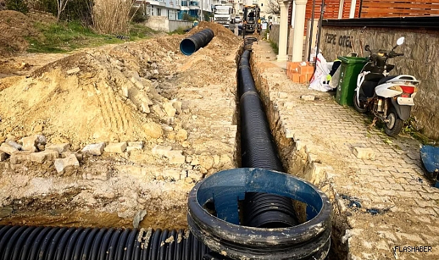 Sinop’ta yağmur suyu hattı güçlendiriliyor
